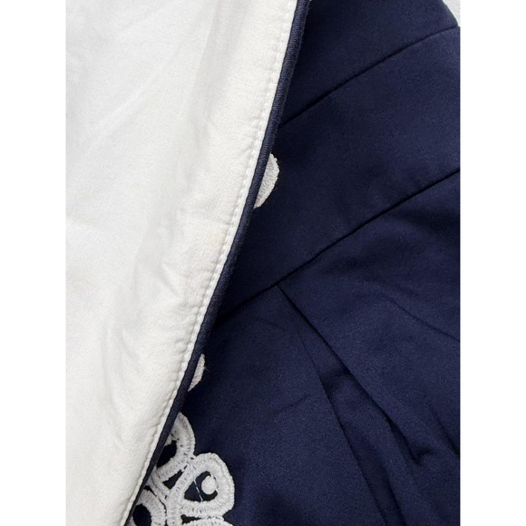 Lilly Pulitzer Dress Women 10 Navy White Betsey Strapless Lace Trim Resort Party - Picture 6 of 13